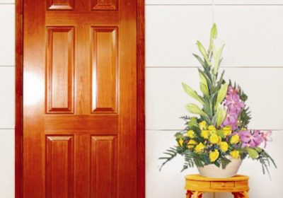 Cửa gỗ công nghiệp mẫu 6 pano