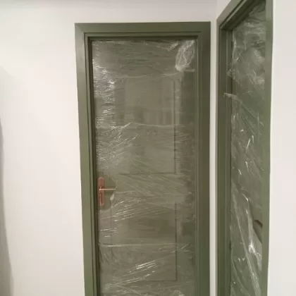 Cửa MDf sơn xanh