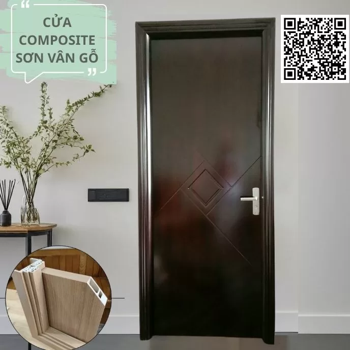 Cửa nhựa composite sơn vân gỗ