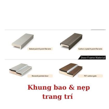 Phần khung cửa và nẹp ngoài