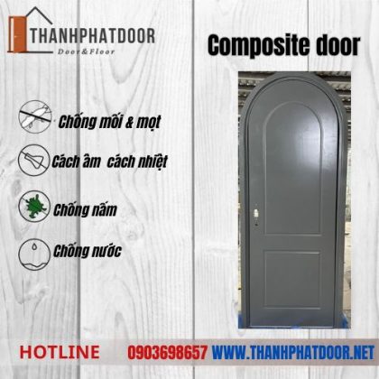  Cửa nhựa composite sơn màu