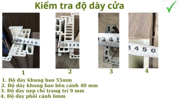  Độ dày chuẩn cửa Thành Phát 