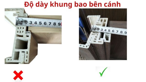 Độ dày khung bao bên cánh 