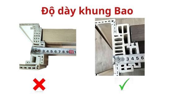 Sự khách biệt khung bao cửa nhựa composite chính hãng