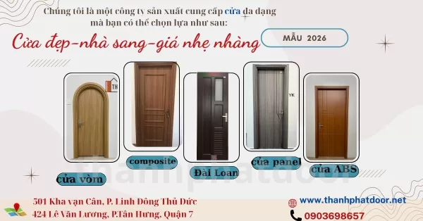  Dòng Cửa nhựa rẻ đẹp