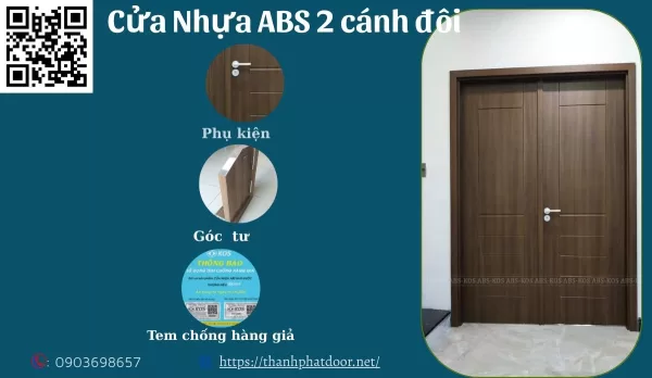 Cửa ABS 2 cánh 