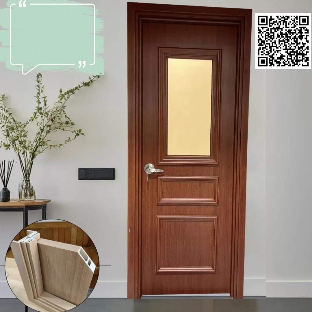 Mẫu Cửa Nhựa Composite Đẹp – Báo Giá Mới Nhất 2025 Cửa nhựa Comnposite gắng ô kính