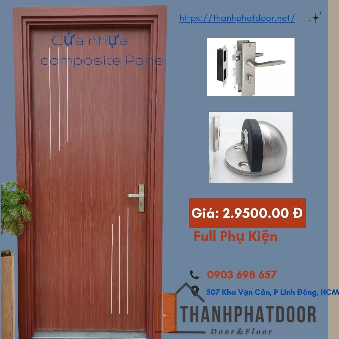 Cửa Nhựa Composite Panel Là Gì? Ưu Nhược Điểm, Cấu Tạo & Báo Giá 2025