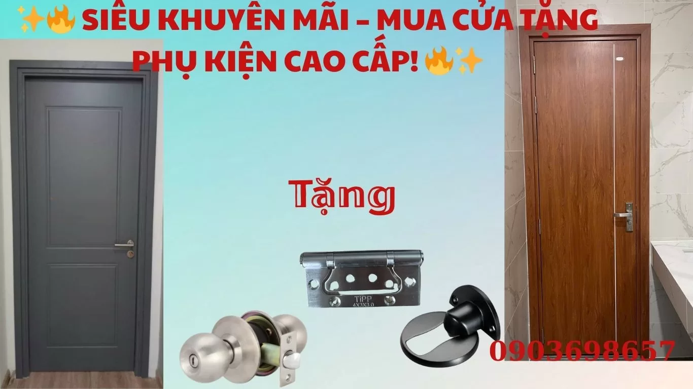 Giảm giá cửa nhựa tháng 10