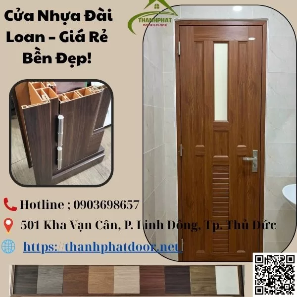 Cửa Nhựa Không Cong Vênh – Giải Pháp Lâu Dài Cho Mọi Không Gian Cửa nhựa Đài Loan