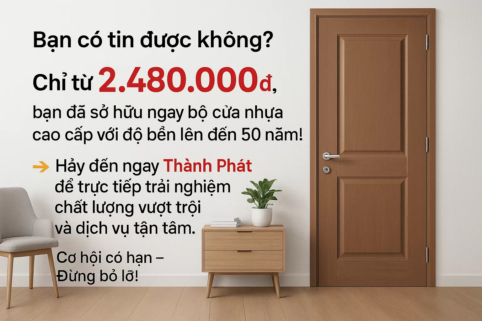 Giá cửa nhựa composite tháng 01