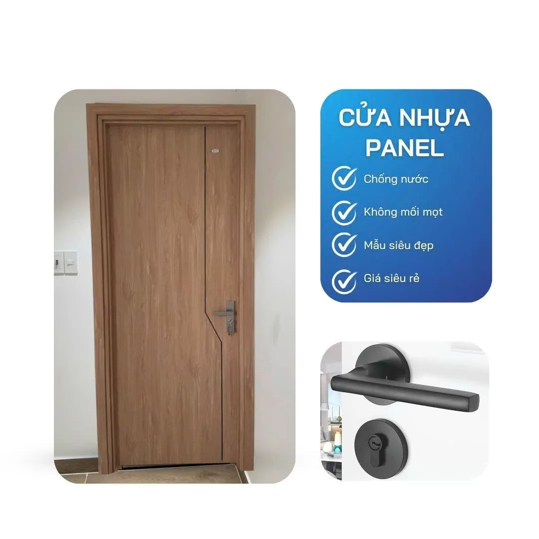 Mẫu Cửa Nhựa Đẹp Cho Nhà Cấp 4 - Giải Pháp Tiết Kiệm Và Bền Đẹp Cửa nhựa Panel chạy CNC đen