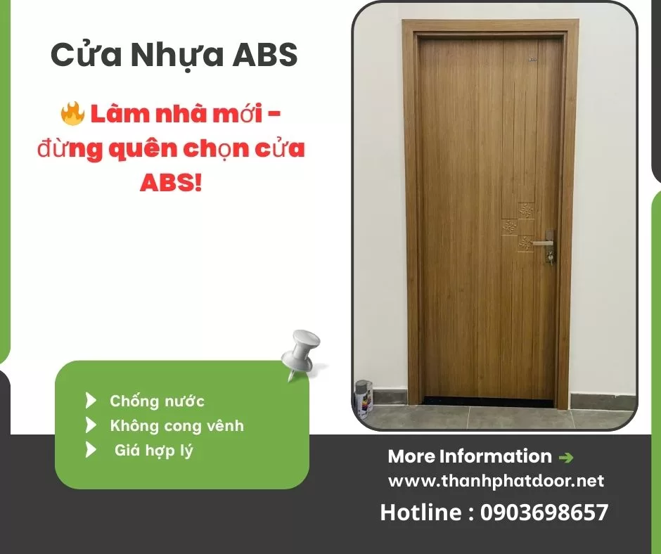 Cửa nhựa ABS vân gỗ tự nhiên