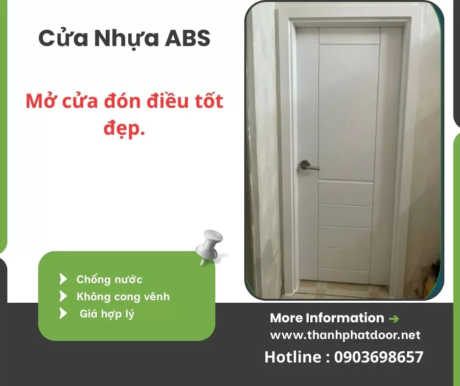 Cửa ABS màu trắng