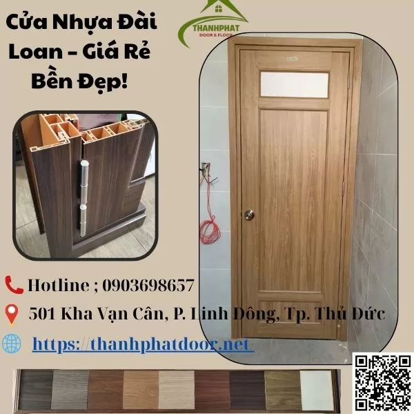 cửa nhựa Đài Loan lắp đặt trọn gói