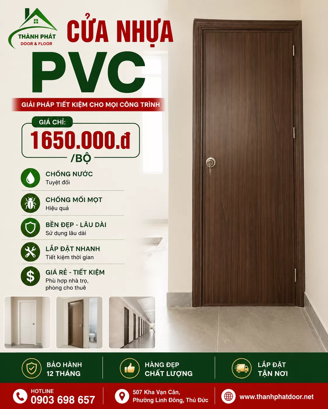 Giá Cửa Nhựa Tháng 9/2026 Mới Nhất – Chỉ Từ 1.650.000 Đ/Bộ Cửa nhựa PVC