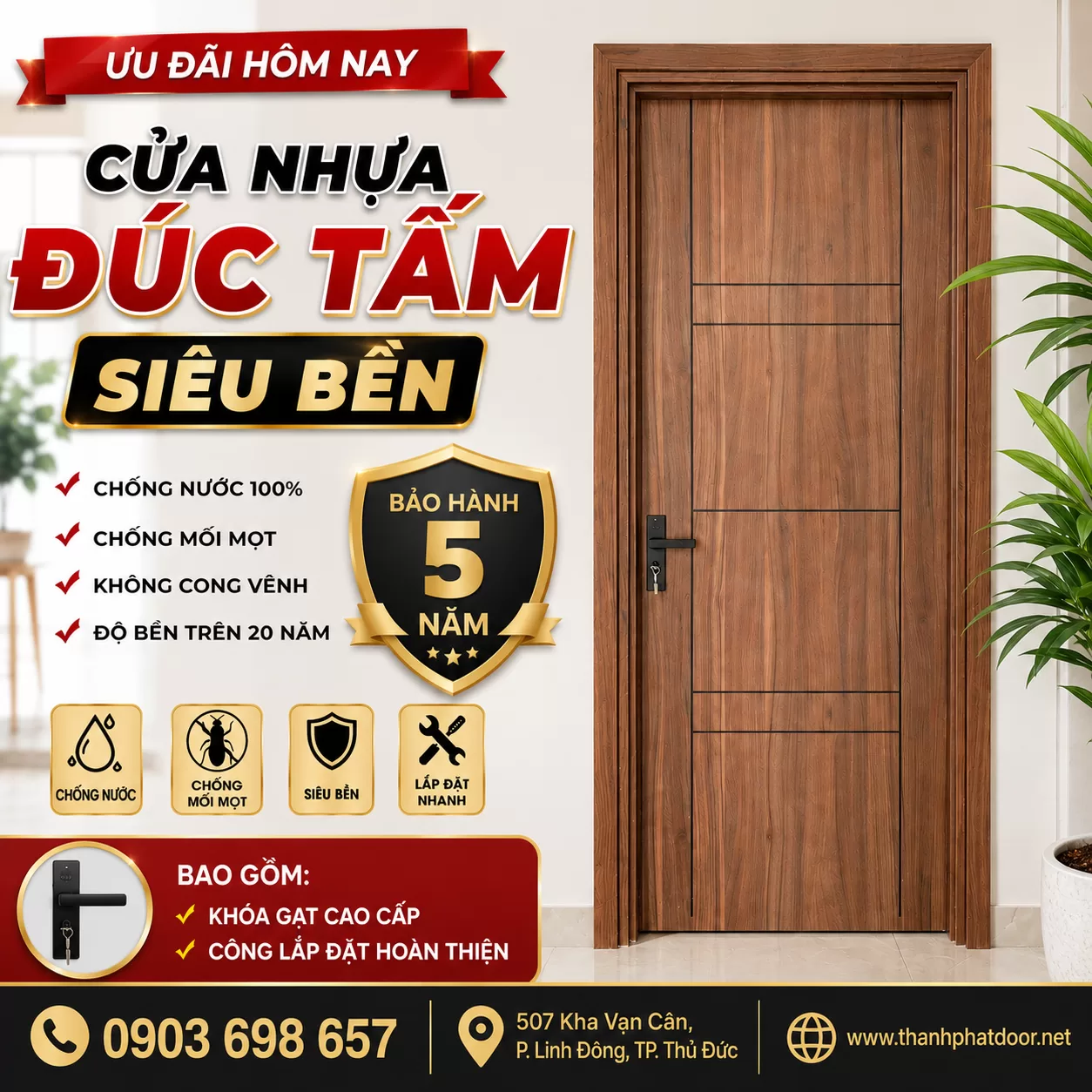 Giá cửa nhựa tháng 11/2026